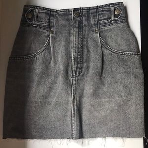 Vintage Pierre Cardin high waisted denim skirt.